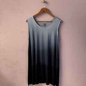 Final Touch Blue Ombre Tank Dress Size M GUC